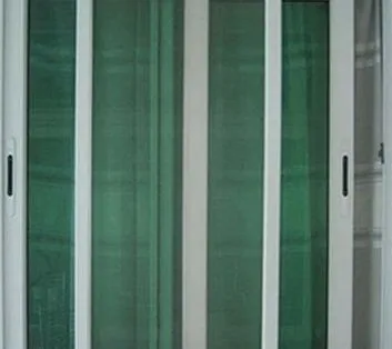 Ventana corrediza de aluminio de cuatro hojas
